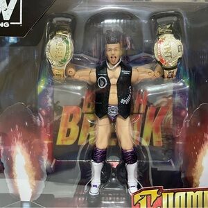 AEW Wrestling Sammy Guevara TNT Champion Wrestling Action Figure Toy